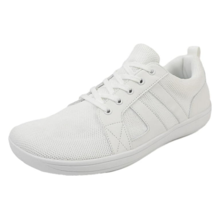 Xfvqtps Mens and Womens Walking Shoes Knit Lace up Round Toe  display picture 2