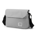 thumbnail image 1 of Xfvqtps Mens and Womens Crossbody Bag Large Capacity Adjustable Shoulder Strap Lightweight Oxford Cloth Inclined Shoulder Bag Gray, 1 of 1
