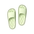 thumbnail image 1 of Xfvqtps Mens and Womens Slippers Cloud Solid Color Simplicity Open Toe Quick Drying Lightweight Non-Slip Bathroom Shower EVA Slippers Green, 1 of 1