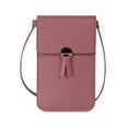 thumbnail image 1 of Xfvqtps Touch Screen Phone Bag Vertical Version Mini Cute Solid Color Simplicity Inclined Shoulder Purse Rosy Red, 1 of 1