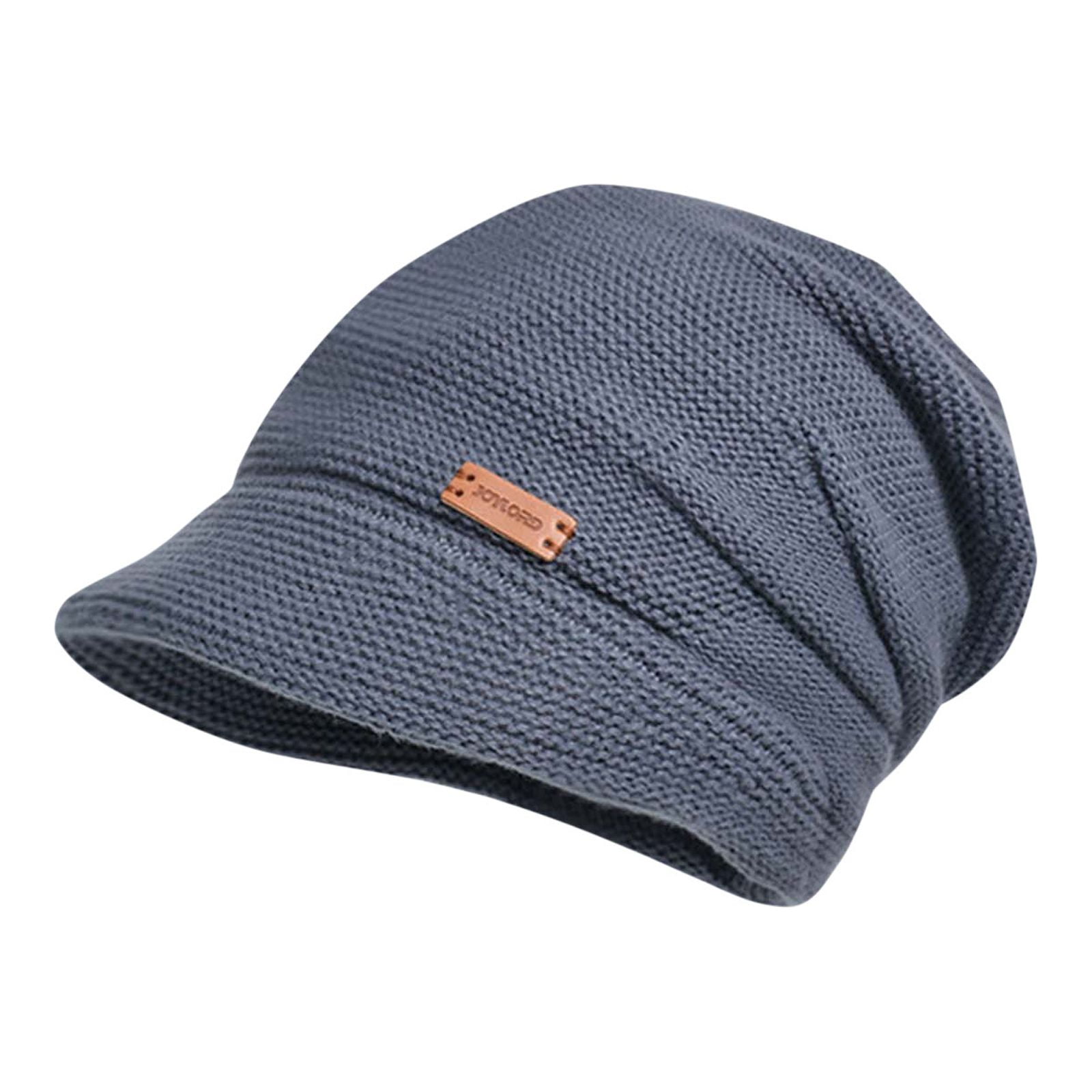Xfvqtps Unisex Beanie Knit Solid Color Stripe Simplicity