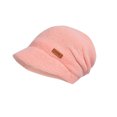 thumbnail image 1 of Xfvqtps Womens Beanie Knitted Fleece Lining Solid Color Visor Brim Windproof Coldproof Warm Thickened Fall Winter Soft Slouchy Hat Pink, 1 of 4