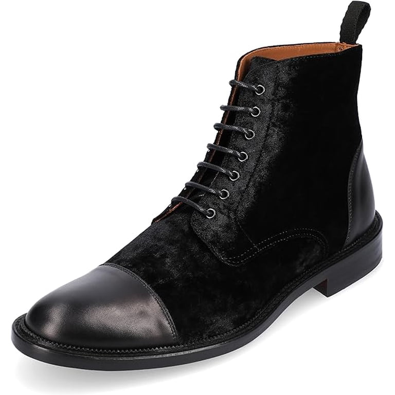 TAFT Mens Handcrafted Black Leather Cap-Toe Dress Shoes The Jack Shoe in Eden Noir | TAFT main image 3