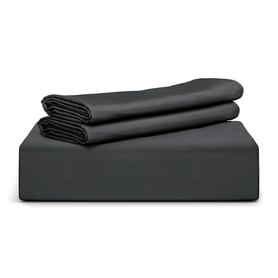 TAFTS Bamboo Duvet Cover Set, Queen Size - 100% Pure Bamboo Viscose Duvet Set - 400TC Bamboo Duvet & 2 Pillow Shams - 3 Pieces - Silk Feel, Cooling, Anti-Static (Black)