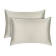 thumbnail image 1 of TAFTS Bamboo Pillowcases, 2-Pack, Queen Size - 100% Pure Bamboo Viscose Pillow Case - 400TC Bamboo Pillowcases -Silk Feel, Cooling, Anti-Static (Almond Beige), 1 of 5
