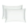 thumbnail image 1 of TAFTS Bamboo Pillowcases, 2-Pack, Queen Size - 100% Pure Bamboo Viscose Pillow Case - 400TC Bamboo Pillowcases -Silk Feel, Cooling, Anti-Static (Cool White), 1 of 1