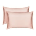 thumbnail image 1 of TAFTS Bamboo Pillowcases, 2-Pack, Queen Size - 100% Pure Bamboo Viscose Pillow Case - 400TC Bamboo Pillowcases -Silk Feel, Cooling, Anti-Static (Pale Blush), 1 of 1