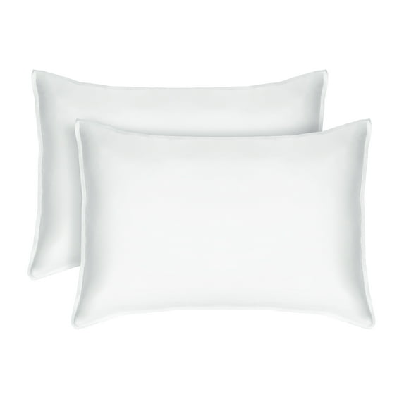 TAFTS Bamboo Pillowcases, 2-Pack, Standard Size - 100% Pure Bamboo Viscose Pillow Case - 400TC Bamboo Pillowcases -Silk Feel, Cooling, Anti-Static (Cool White)