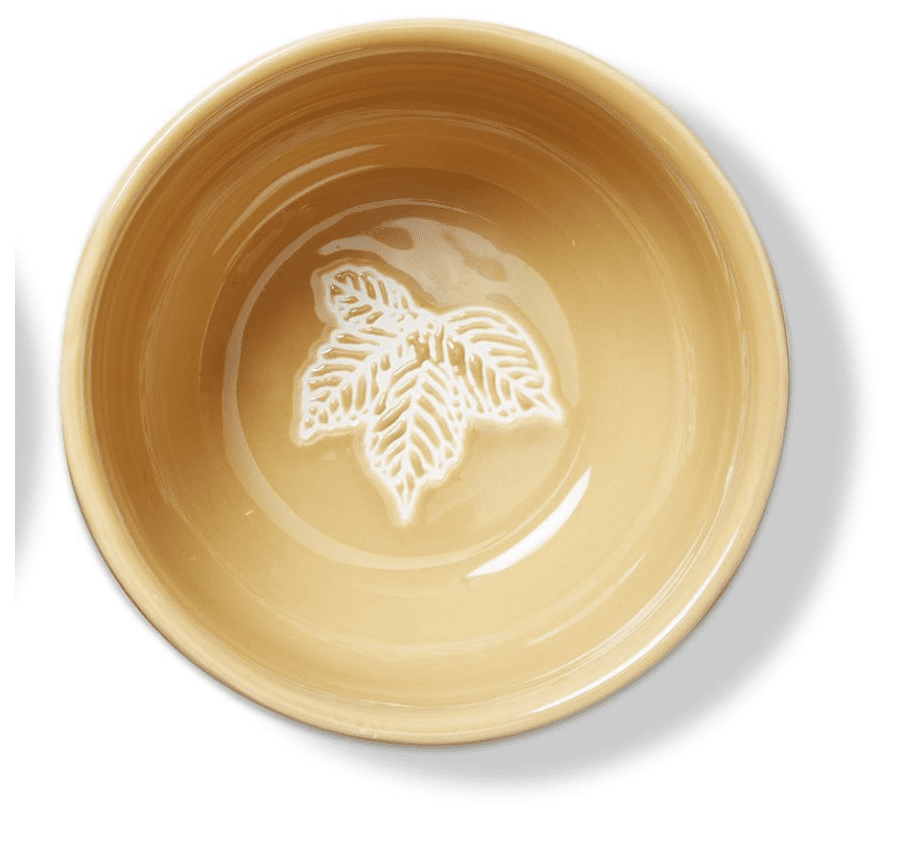 TAG Autumn Leaves Dip Bowl, Yellow (G18730A)