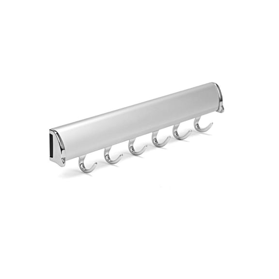 TAG Hardware Designer 5-Hook Telescopic Valet Belt Rack