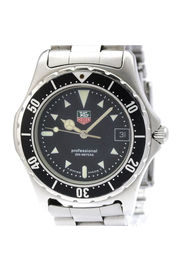 Pre-Owned TAG HEUER Professional Chronograph Steel Quartz Mens Watch 973.006