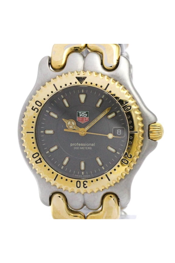 Pre-Owned TAG HEUER Sel Professional 200M Gold Plated Steel Watch WG1120 Polished