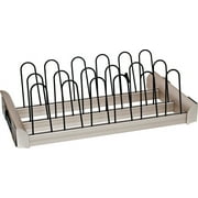 TAG Hardware 24" Shoe Rack Pull Out for Closet, Engage Collection, Matt nickel