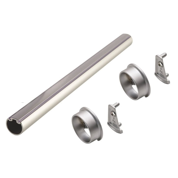 TAG Hardware Elite 1-5/16" Round Closet Rod kit with End supports– Aluminum Hanging Rail
