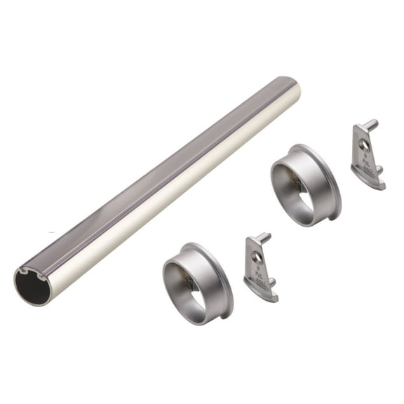 TAG Hardware Elite 1-5/16" Round Closet Rod kit with End supports– Aluminum Hanging Rail