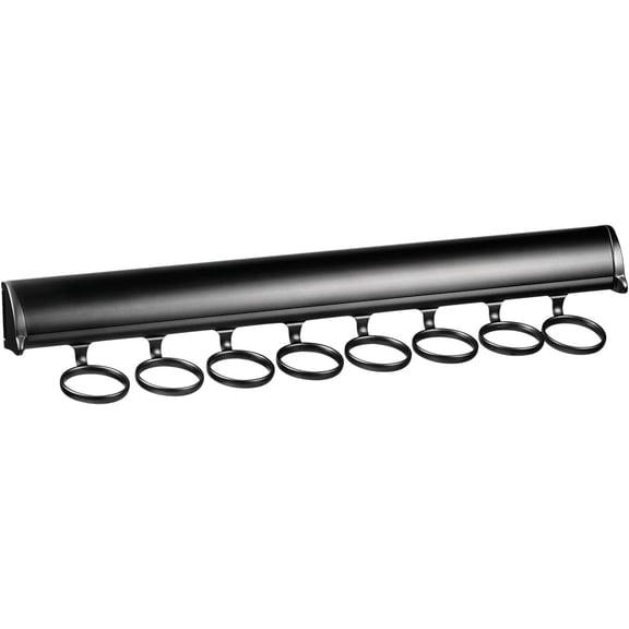 TAG Hardware Synergy Premium 8-Ring Full Extension Pullout Closet Wardrobe Scarf Rack 17-7/8 Inch Long