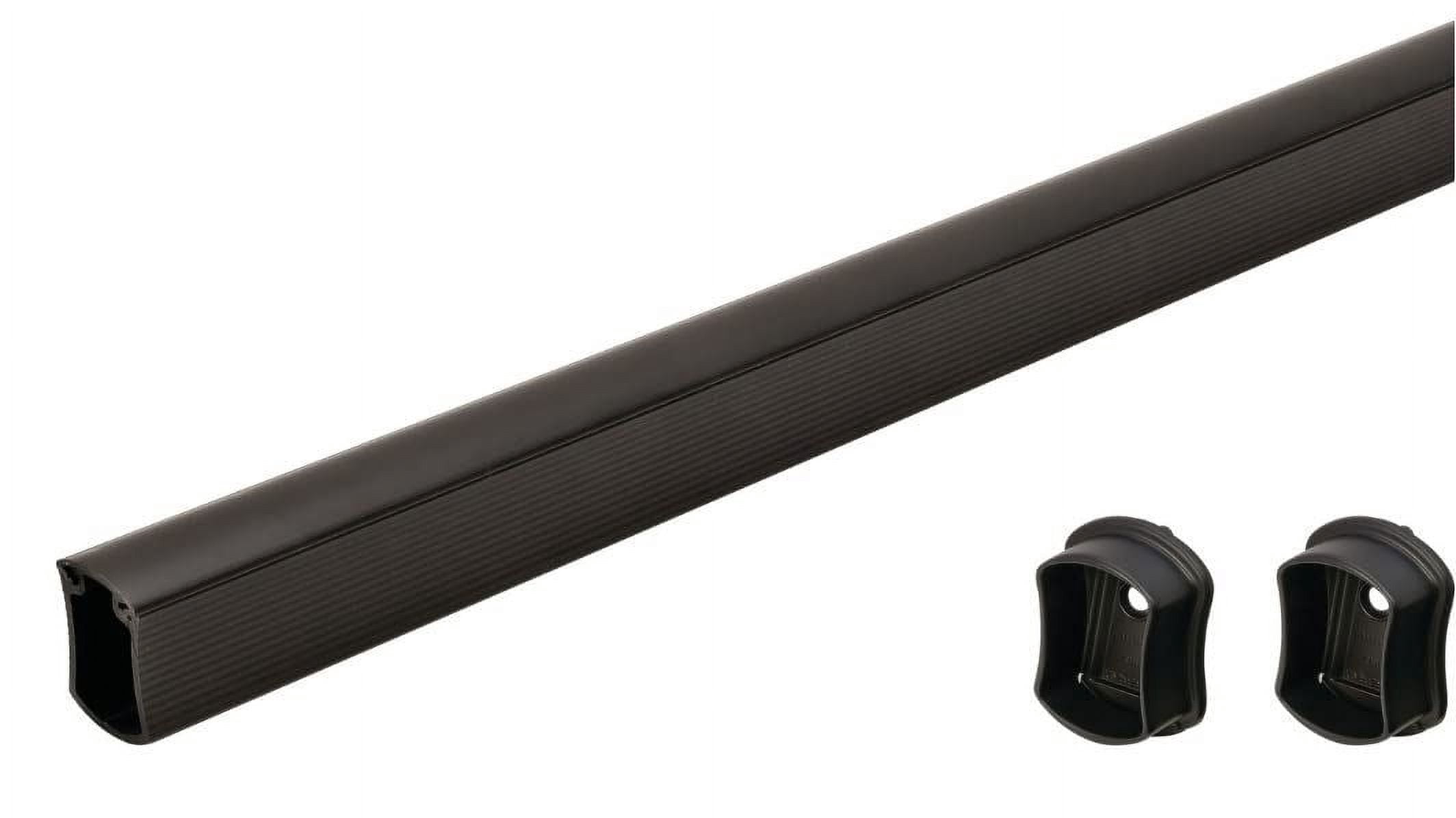 B&B Hardware Round Closet Rod Kit - 33mm Anodized Aluminum With End Supports (12" To 89") - View #6