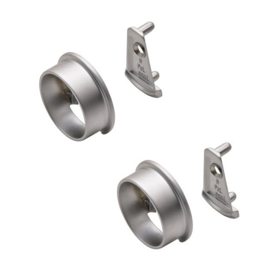 TAG Hardware ELITE Pole Patented Round End Support Flanges - 1-5/16" Closet Rod End Caps