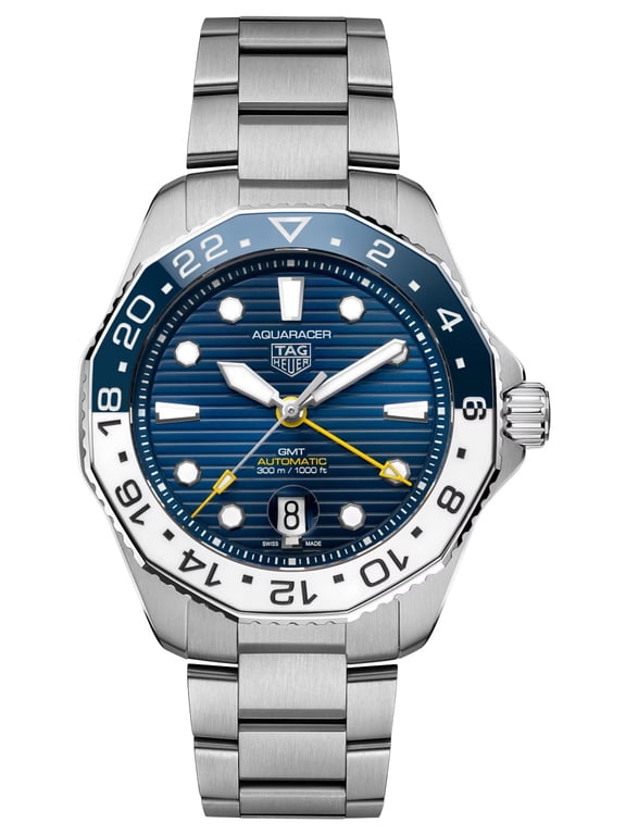 Aquaracer Professional 300 GMT Automatic Stainless Steel Blue Dial Date Divers Mens Watch WBP2010.BA0632