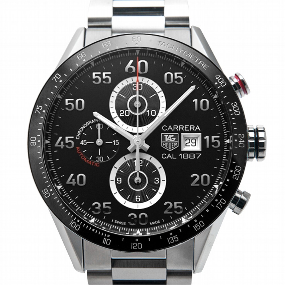 TAG Heuer Carrera Tachymeter Automatic Chronograph Black Dial Men's Watch CAR2A10.BA0799 - image 1 of 4