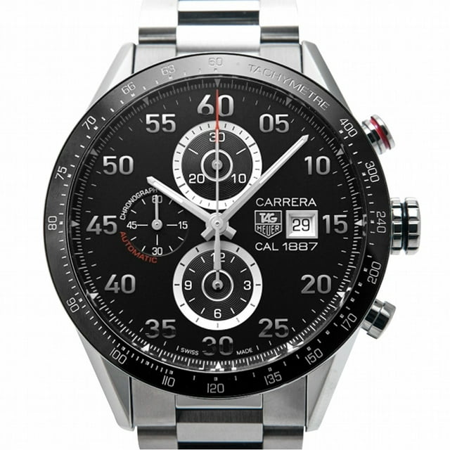 TAG Heuer Carrera Tachymeter Automatic Chronograph Black Dial Men's Watch CAR2A10.BA0799