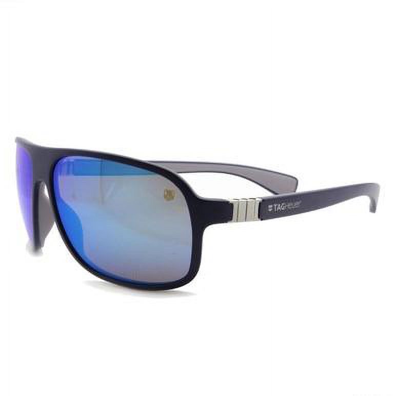 TAG Heuer Legend 9303 904 Blue Rectangular Mirrored Lens Sunglasses