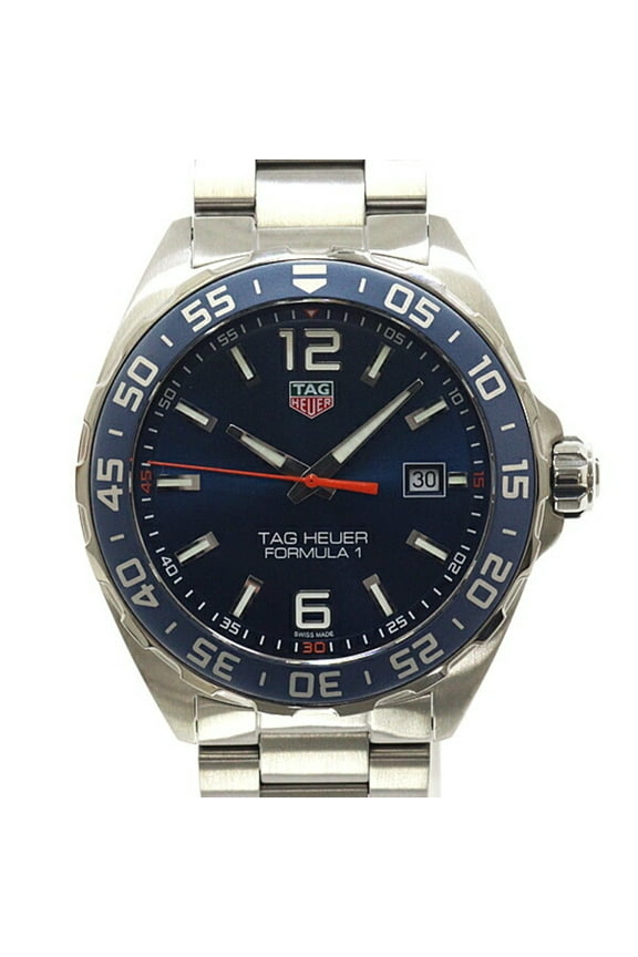 Pre-Owned TAG Heuer Men's Watch Formula 1 WAZ1010 Blue Dial Quartz Finished (Good)