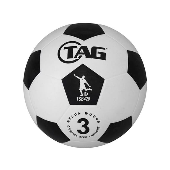 TAG Rubber Soccer Ball, Size 3, 1 Count