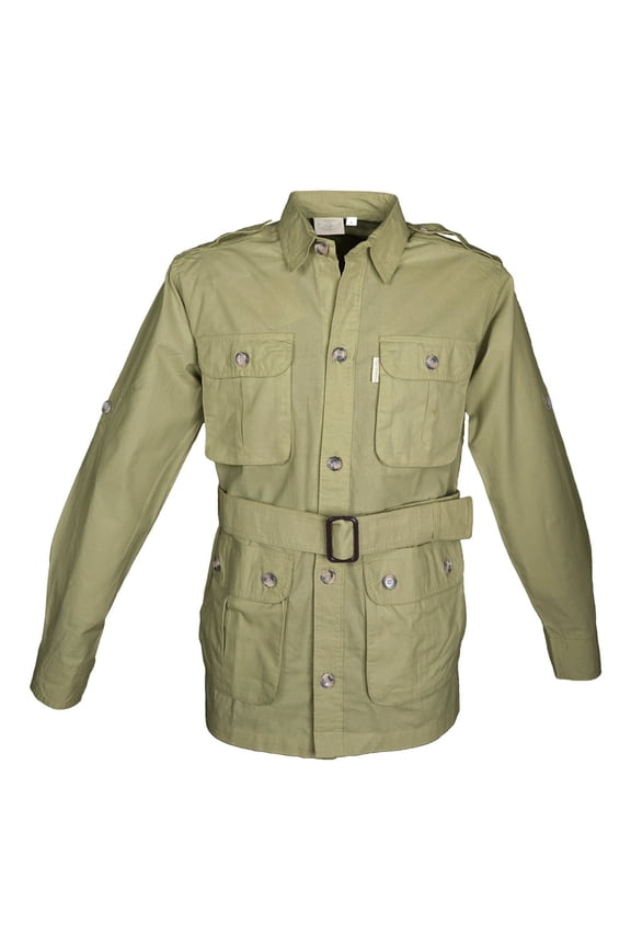 Adult Male Safari Jacket, Color: Khaki, Size: 2XL (MJ-083-P867-K-2XL)