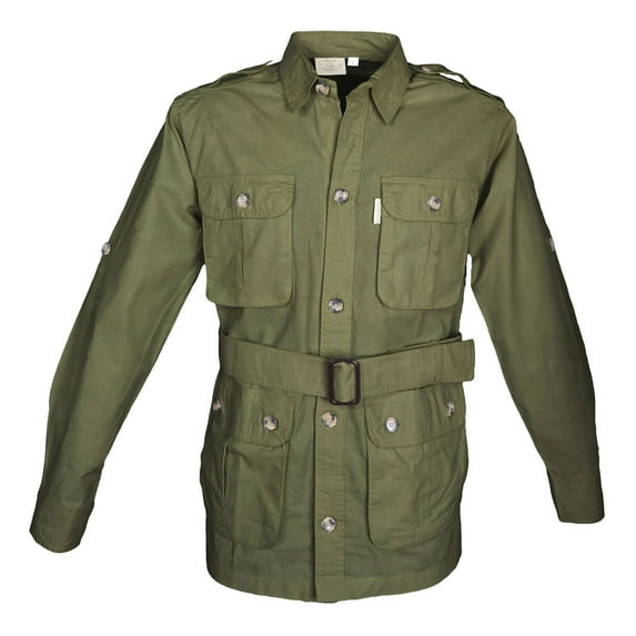 TAG SAFARI Adult Male Safari Jacket, Color: Moss, Size: 3XL (MJ-083-P867-M-3XL)