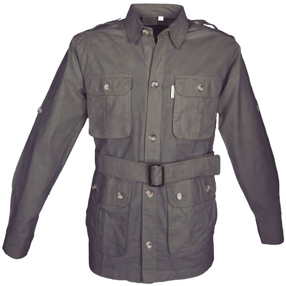 TAG SAFARI Adult Male Safari Jacket, Color: Olive, Size: L