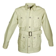 TAG SAFARI Adult Male Safari Jacket, Color Stone, Size L MJ-083-P867-S-L