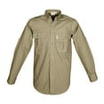thumbnail image 1 of TAG SAFARI Adult Male Trail Long Sleeve Shirt, Color: Khaki, Size: S, 1 of 4