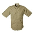 thumbnail image 1 of TAG SAFARI Adult Male Trail Short Sleeve Shirt, Color: Khaki, Size: S, 1 of 4