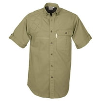 TAG Safari Clay Bird Shirt for Men - S-Sleeve (Khaki, Small)