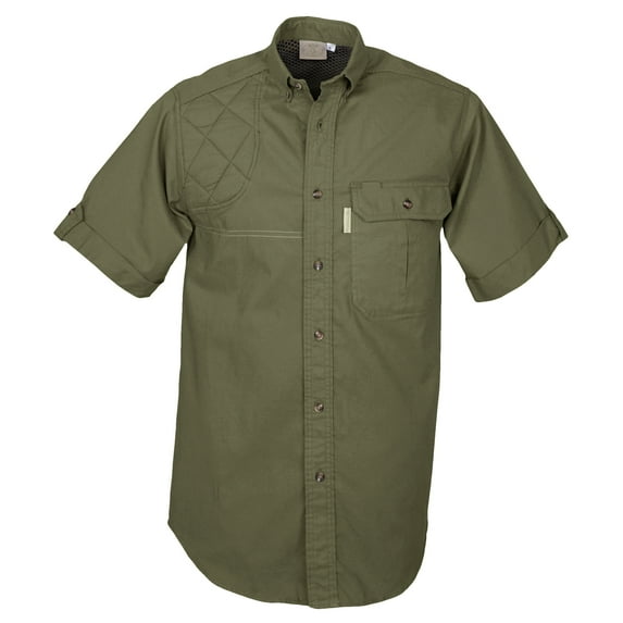 TAG Safari Clay Bird Shirt for Men - S-Sleeve (Moss, XXXLarge)