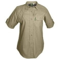 thumbnail image 1 of TAG Safari Clay Bird Shirt for Women - S-Sleeve (Khaki, X-Small), 1 of 3