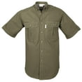 thumbnail image 1 of TAG Safari Men's Adventure Long Sleeve Shirt w Chest Pockets. (Moss, X-Large), 1 of 3