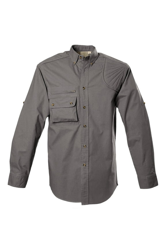 Men's Left Hand Hunter Shirt for Men in Long Sleeves (Olive, Large)