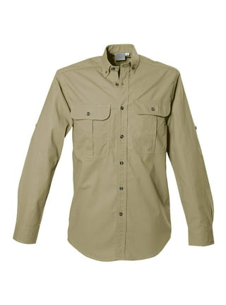 Anteef Men's Long Sleeve Safari Shirts UPF 50+ Lightweight Quick