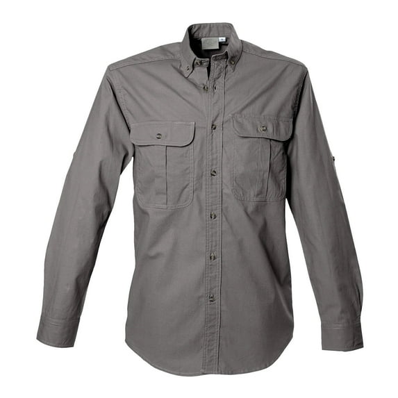 TAG SAFARI Adult Male Olive Long Sleeve Shirt, Size: XL (MS-118L/S-P867-O-XL)