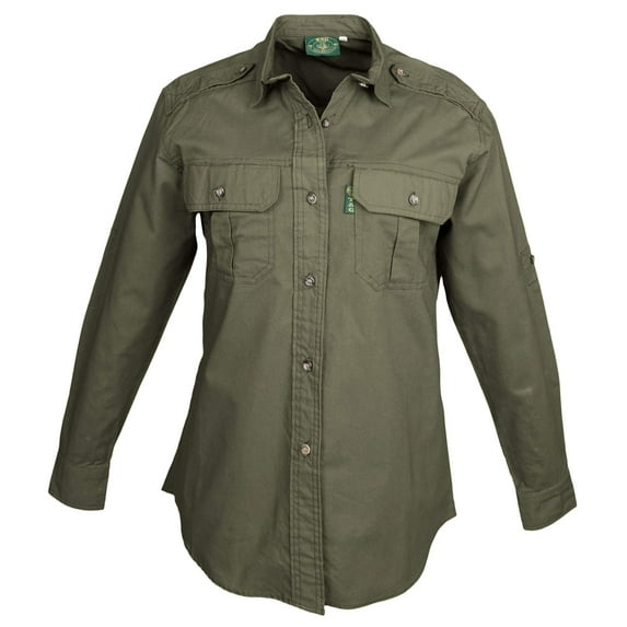 TAG Safari Trail Shirt for Women - L-Sleeve (Moss, X-Small)