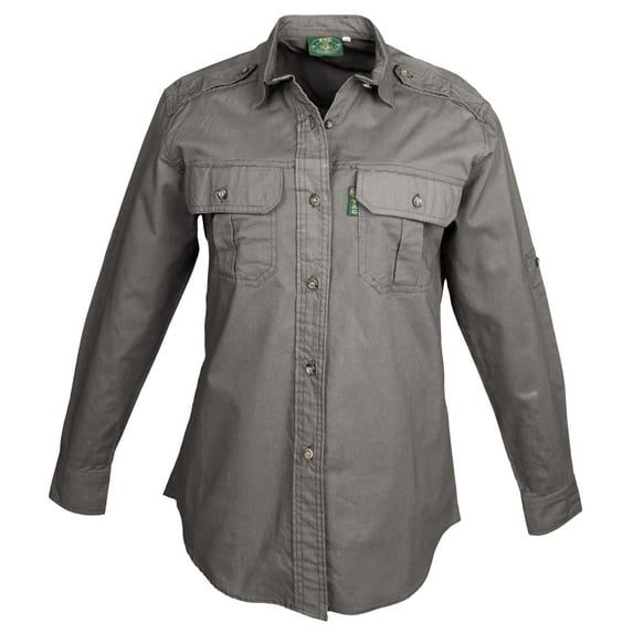 TAG Safari Trail Shirt for Women - L-Sleeve (Olive, Large)