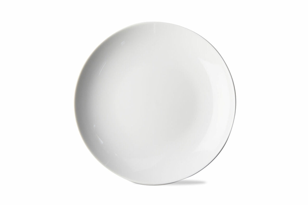 White Porcelain 9-Inch Dishwasher Safe Salad Plate