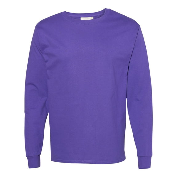 TAGLESS Men`s Long-Sleeve T-Shirt - Best-Seller, 5586, S, Purple