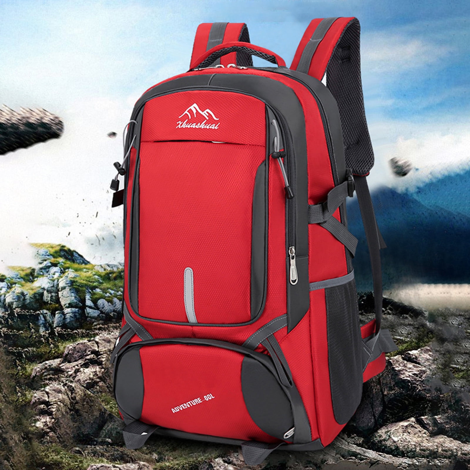 Hiking Backpack Men's Travel Bag Large Capacity Backpack Waterproof Outdoor  Sports Mountaineering Bag Outdoor Backpack