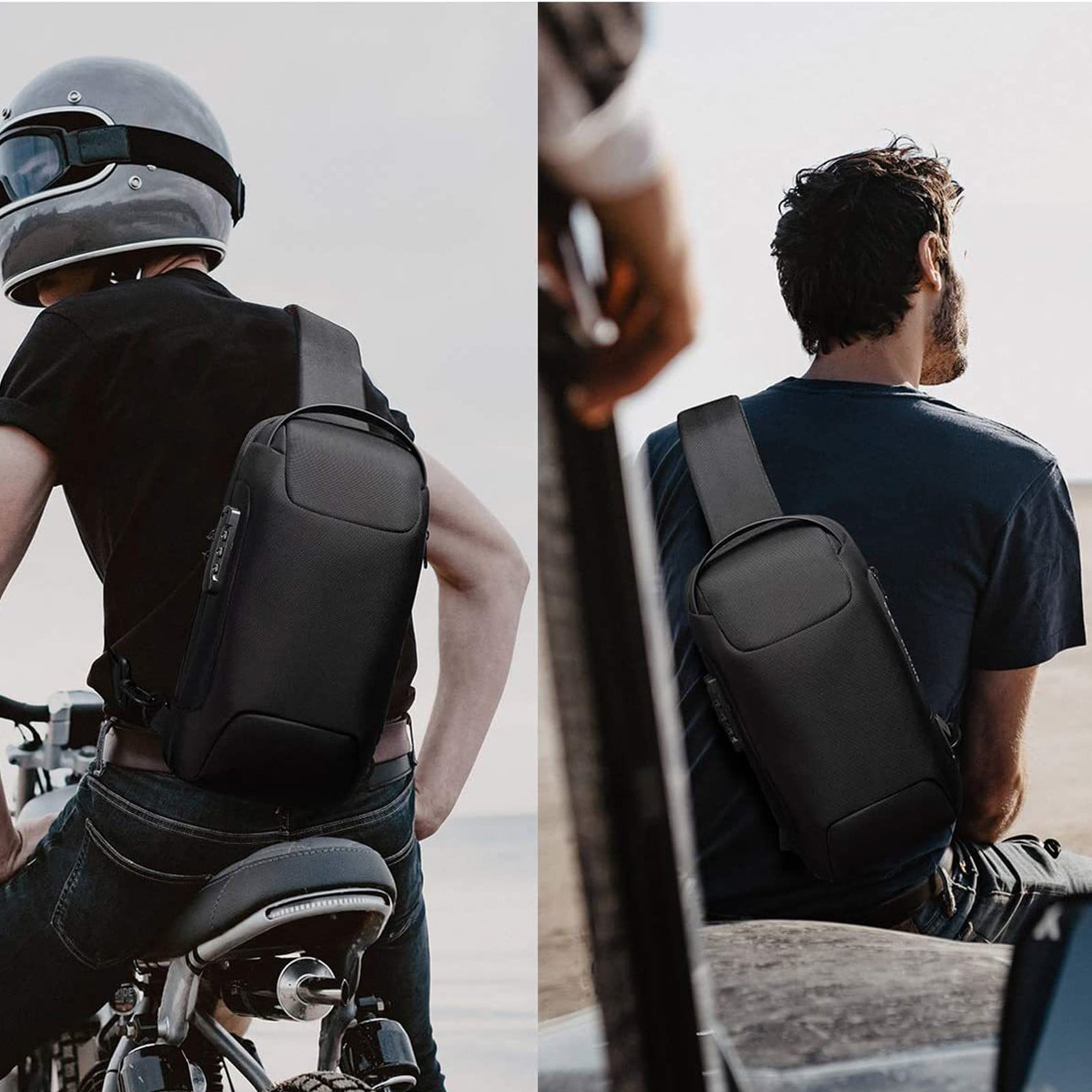 TAGOLD Antis Theft Hard Shell Laptop Backpack,Waterproof Expandable