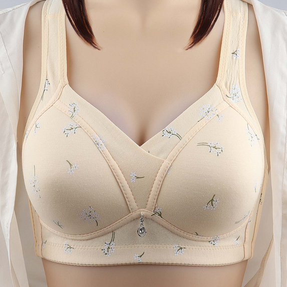 TAGOLD FY23 Valentine's Day Lingerie for Womens,Woman's Solid Color Comfortable Hollow Out Perspective Bra Underwear No Rims