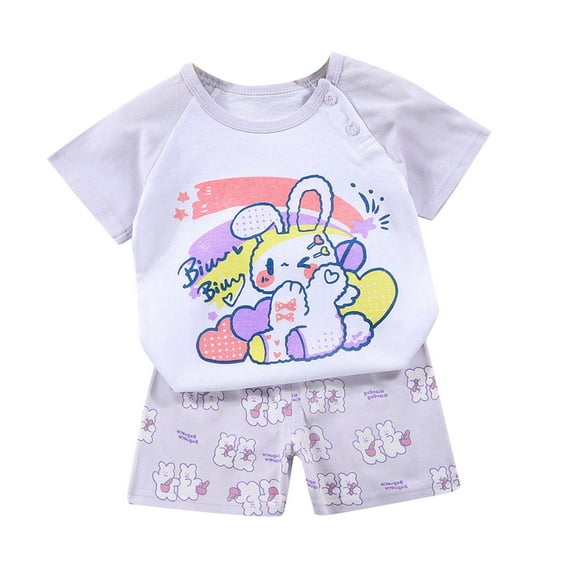 TAGOLD Kids Fall Sets, Toddler Kids Baby Boys Girls Fashion Cute Short Sleeve Puppy Print Casual Suit