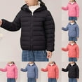 thumbnail image 1 of TAGOLD Kids Puffer Jacket 3 - 16 Year Solid Lightweight Long - Sleeve Hooded Casual Coat, 1 of 5